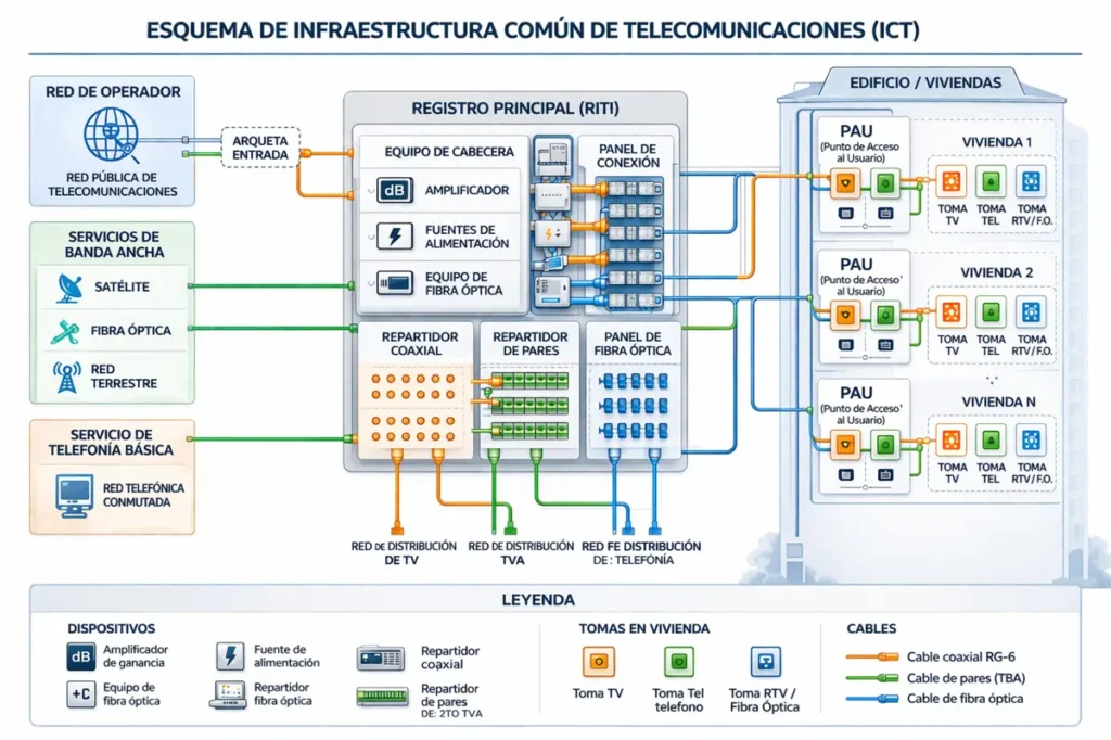 Esquema general de una ict